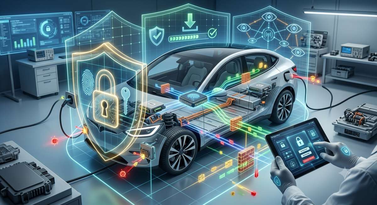 Cómo reforzar la ciberseguridad de los vehículos eléctricos conectados